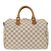 Louis Vuitton Vintage Pre-owned Canvas handvskor White, Dam