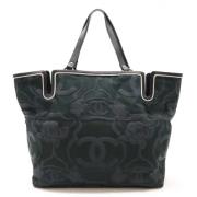 Chanel Vintage Pre-owned Canvas totevskor Black, Dam