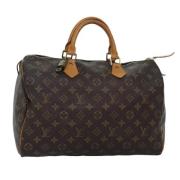 Louis Vuitton Vintage Pre-owned Canvas handvskor Brown, Dam