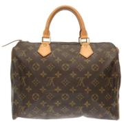 Louis Vuitton Vintage Pre-owned Canvas handvskor Brown, Dam