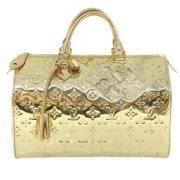 Louis Vuitton Vintage Pre-owned Laeder handvskor Yellow, Dam