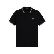 Fred Perry Polo Shirts Black, Herr