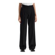 PINKO Vida Palazzo Byxor i Twill Black, Dam