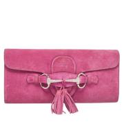 Gucci Vintage Pre-owned Mocka kuvertvskor Pink, Dam