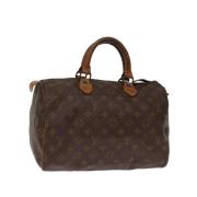 Louis Vuitton Vintage Pre-owned Canvas handvskor Brown, Dam