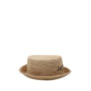 Jacquemus Naturlig Pesco Hatt Beige, Dam