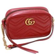 Gucci Vintage Pre-owned Laeder gucci-vskor Red, Dam