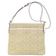 Coach Pre-owned Pre-owned Canvas axelremsvskor Beige, Dam