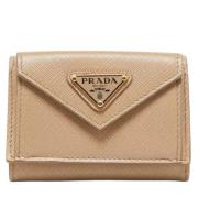 Prada Vintage Pre-owned Laeder plnbcker Beige, Dam