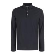 Zanone Ice Cotton Polo Shirt Blue, Herr