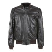 Peuterey Brun Bomber Nappa Jacka Brown, Herr