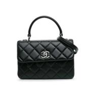 Chanel Vintage Pre-owned Laeder chanel-vskor Black, Dam