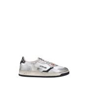 Autry Vintage Låg Sneaker i Silver/Vit Gray, Herr