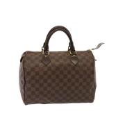 Louis Vuitton Vintage Pre-owned Canvas handvskor Brown, Dam