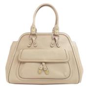 Anya Hindmarch Pre-owned Pre-owned Laeder handvskor Beige, Dam