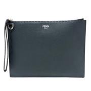 Fendi Vintage Pre-owned Laeder fendi-vskor Blue, Dam