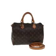 Louis Vuitton Vintage Pre-owned Canvas handvskor Brown, Dam