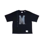 Mihara Yasuhiro Svart Bomull Halfärm Broderad T-shirt Black, Herr