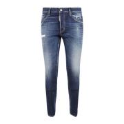 Dsquared2 Klassiska Denim Jeans med Fem Fickor Blue, Herr