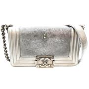 Chanel Vintage Pre-owned Laeder chanel-vskor Gray, Dam