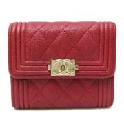 Chanel Vintage Pre-owned Laeder plnbcker Red, Dam