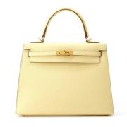 Hermès Vintage Pre-owned Laeder handvskor Beige, Dam