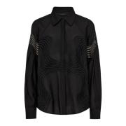 Copenhagen Muse Elegant Svart Spetsblus Black, Dam