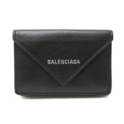 Balenciaga Vintage Pre-owned Laeder plnbcker Black, Dam