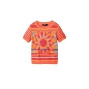 Desigual Lucca Dam T-Shirt Pink, Dam