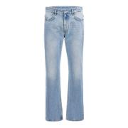 Givenchy Klassiska stentvättade raka jeans Blue, Herr