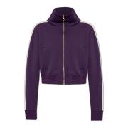 Palm Angels Sweatshirt med logotyp Purple, Dam