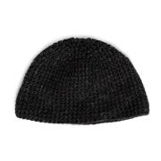 Jan-Jan VAN Essche Antracit Stickad Beanie Mössa Gray, Herr