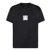 Givenchy Svart T-shirt med ikoniskt logotyp Black, Herr