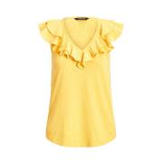 Ralph Lauren T-shirt Yellow, Dam