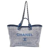 Chanel Vintage Pre-owned Laeder chanel-vskor Blue, Dam