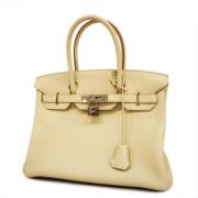 Hermès Vintage Pre-owned Laeder handvskor Beige, Dam