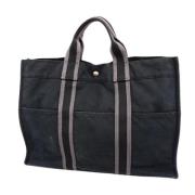 Hermès Vintage Pre-owned Canvas totevskor Black, Dam