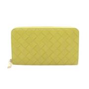 Bottega Veneta Vintage Pre-owned Laeder plnbcker Yellow, Dam