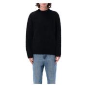 Séfr Svart Alpacka Stickat Haru Sweater Black, Herr