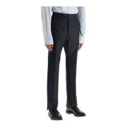 Thom Browne Pinstripe Ullbyxor Gray, Herr