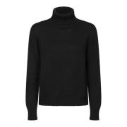 Blanca Vita Svart Tröja för Kvinnor Aw24 Black, Dam