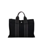 Hermès Vintage Pre-owned Canvas totevskor Black, Dam