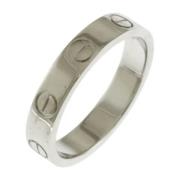 Cartier Vintage Pre-owned Vitt guld ringar Gray, Dam