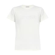 Moncler Vit T-shirt för kvinnor White, Dam