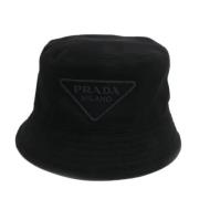 Prada Vintage Pre-owned Bomull hattar-och-kepsar Black, Unisex