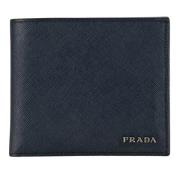 Prada Vintage Pre-owned Laeder plnbcker Blue, Herr