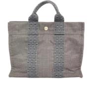 Hermès Vintage Pre-owned Canvas totevskor Gray, Dam