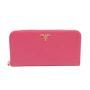 Prada Vintage Pre-owned Laeder plnbcker Pink, Dam