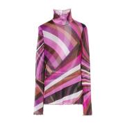 Emilio Pucci Fuchsia T-shirt för kvinnor Multicolor, Dam