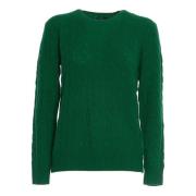 Ralph Lauren Damkläder Stickat Gräsgrön Aw24 Green, Dam